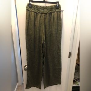Green comfy pants